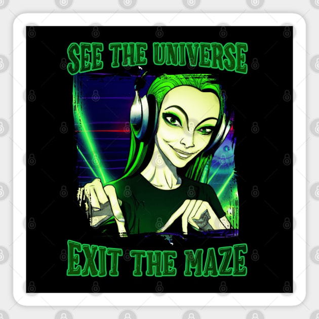 See The Universe Exit The Maze Magnet by T-Shirt Dealer